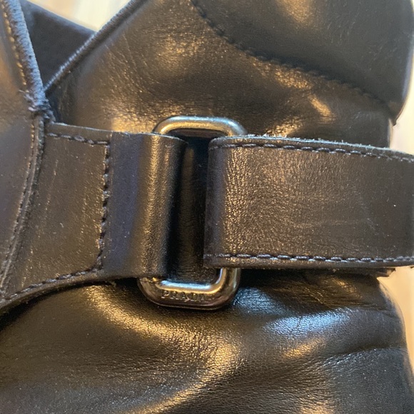 Prada Men’s Black Booty Pull-on with Strap Size 10 - Picture 10 of 14